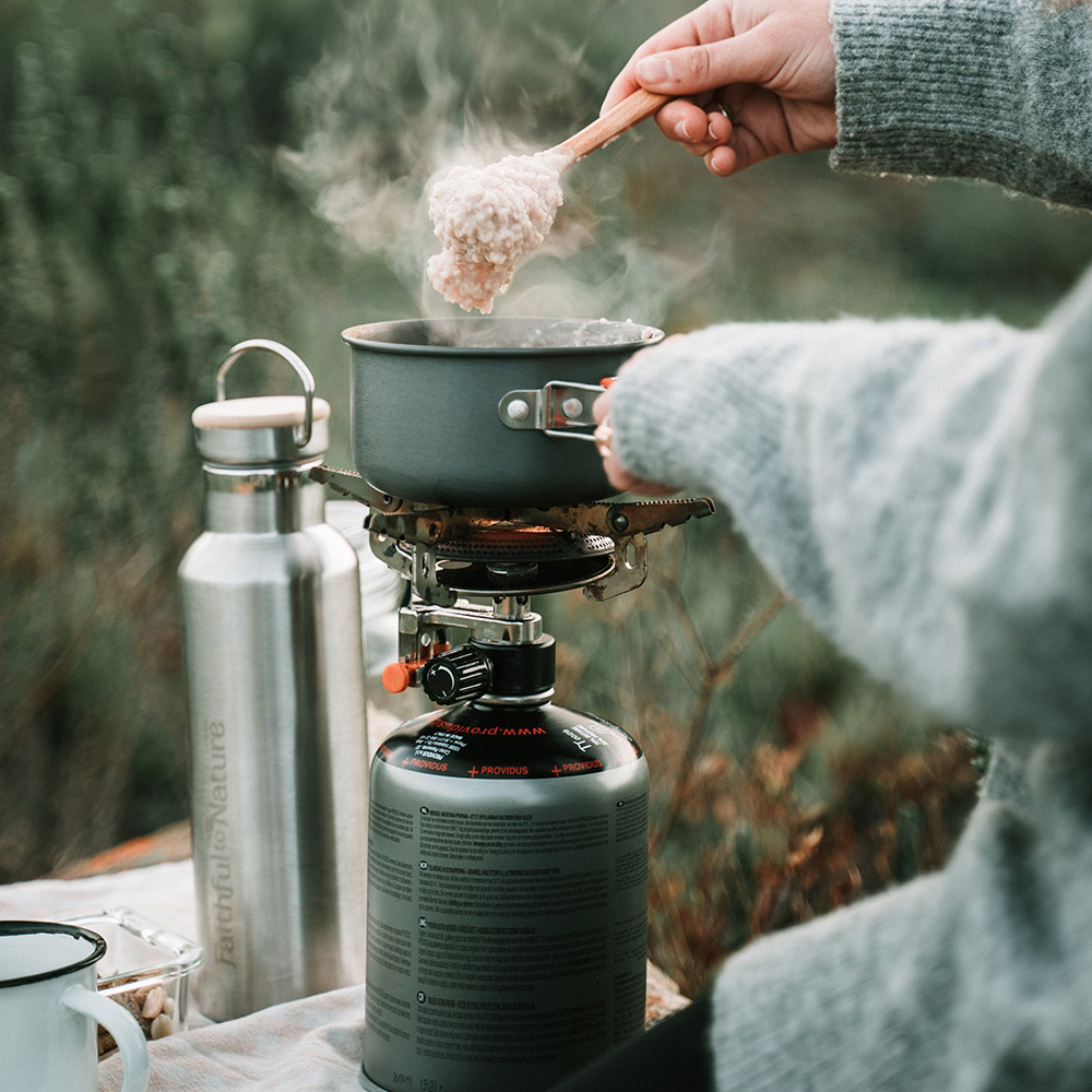 Cooking with camping gear