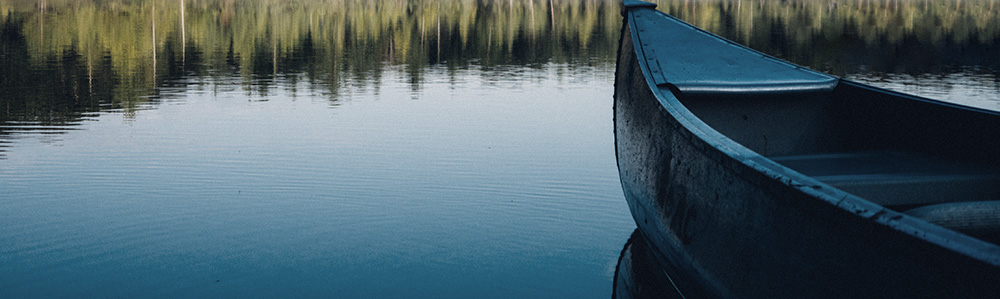 Canoe on water